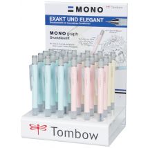 Tombow Druckbleistift , MONO graph,  Pastell, 24er Display