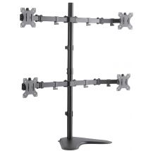 LogiLink Vierfach-Monitorhalterung, Standfuß, schwarz