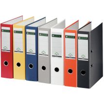 LEITZ Plastikordner, 180 Grad, DIN A4, 80 mm, gelb