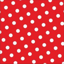 PAPSTAR Motiv-Servietten , Dots, , 330 x 330 mm, rot