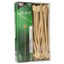 PAPSTAR Getränke-Quirle , pure, , aus Bambus, Länge: 180 mm