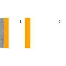 ELVE Bon-Block, orange, Maße: (B)135 x (H)60 mm