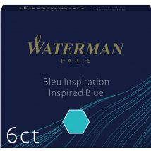 WATERMAN Standard Tintenpatronen, Serenity blau, löschbar