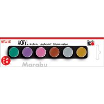 Marabu Acrylfarben-Set , METALLIC, , 6 x 3,5 ml