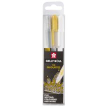 SAKURA Gel-Tintenroller Gelly Roll , Gold - Silber - Weiß,