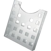 helit Prospekthalter , the grid, , A4 hoch, grau-transparent