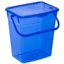 plast team Waschmittelbox, 6 Liter, grau-transparent