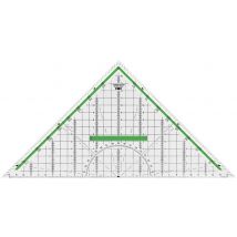 M+R Geometriedreieck, Hypotenuse: 320 mm, glasklar