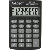 Rebell Taschenrechner HC 108, schwarz