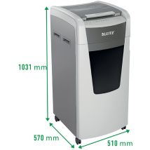 LEITZ Aktenvernichter IQ AutoFeed OfficePro 600 P5, weiß