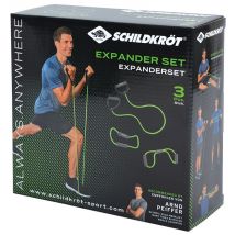 SCHILDKRÖT Expander-Set, 3-teilig, schwarz/grün