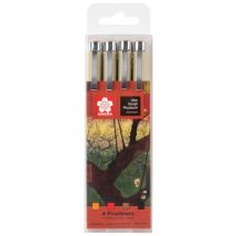 SAKURA Fineliner Pigma Micron x , Blühender Pflaumengarten,