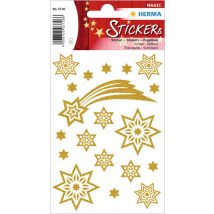 HERMA Weihnachts-Sticker MAGIC , Sterne & Schweif, , glittery