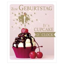 SUSY CARD Geburtstagskarte Snapshot , Cupcake,