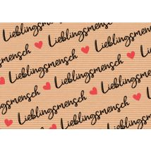 SUSY CARD Geschenkpapier , Lieblingsmensch, , auf Rolle