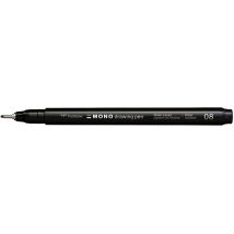 Tombow Fineliner MONO drawing pen, schwarz, Strichstärke 08