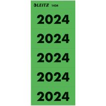 LEITZ Ordner-Inhaltsschild , Jahreszahl 2024, , grün