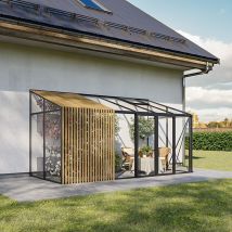 Serre adossée en verre en édition limitée | Serre adossée limitée Accoya