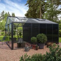 Aluminum Greenhouses with Storage Space | Aluminum - Greenhouse with Built-In Storage