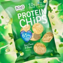 Nutrition Protein Chips 6 x 30g-Sour Cream and Onion Bodybuilding Warehouse Novo