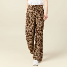 Bonobo - Pantalon large fuide camel femme taille 40