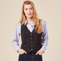 Veston boutonné noir femme taille S Bonobo