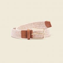 Ceinture tressée beige homme taille 44/46 Bonobo