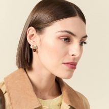 Boucles d'oreilles avec strass vieux rose femme taille TU Bonobo