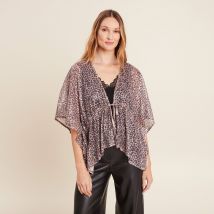 Kimono à sequins couleur cuivre femme