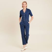 Bréal Combinaison pantalon en jean denim stone femme taille 48