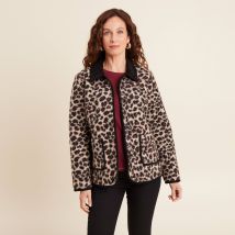 Manteau droit beige femme
