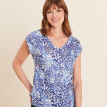 T-shirt manches courtes bleu femme taille M Bréal