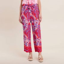 Pantalon flou rouge femme