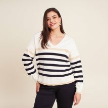 Bréal Pull manches longues blanc femme taille XL