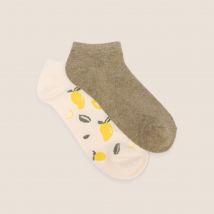 Chaussettes vert kaki femme