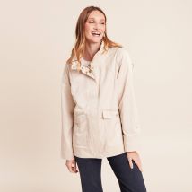Bréal Parka ample mi-longue à capuche sable femme taille 42