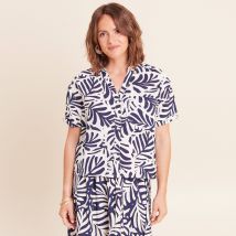 Chemise manches courtes blanc femme