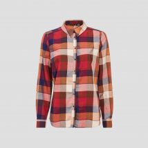 Chemise manches longues bordeaux femme