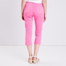 Pantacourt ajusté rose fushia femme