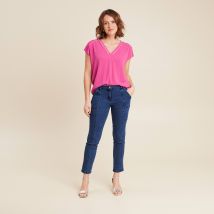 T-shirt manches courtes violet femme