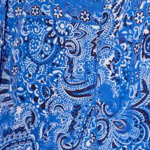 Chemise manches longues bleu femme