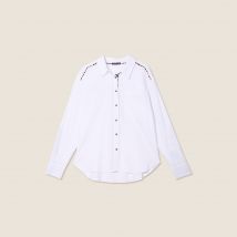 Chemise manches longues ecru femme