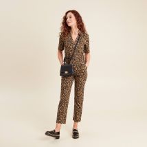 Combinaison pantalon à pont marron femme