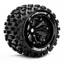 2 Pneus et jantes Louise MT-Rock 3.8 Offset 1/2 3277BH - Breizh Modelisme