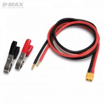 Câbles d'entrée CC XT60 IDST avec pinces de batterie et 4 mm 1 m - B9708B - D MAX - Breizh Modelisme