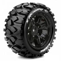 2 Pneus et jantes Louise X-MALLET (MFT) pour Traxxas XMaxx 3351B - Breizh Modelisme