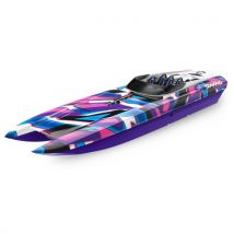 Bateau RC M41 DCB Widebody 80km/h TSM - Traxxas TRX57046-4 violet - Waterproof - Entièrement réparable - Breizh Modelisme
