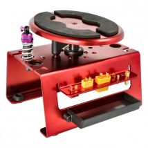 Stand de réparation 1/8 rotatif Alu rouge - ROBITRONIC - Breizh Modelisme