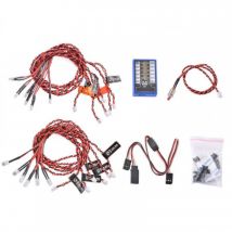 Kit LED 12x 4.8-6.0 volts avec boîtier de commande Multicolore Clignotant - H-SPEED - Breizh Modelisme