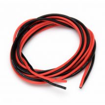 Câble silicone Rouge + Noir 22 AWG - 1 Mètre - D MAX - Breizh Modelisme